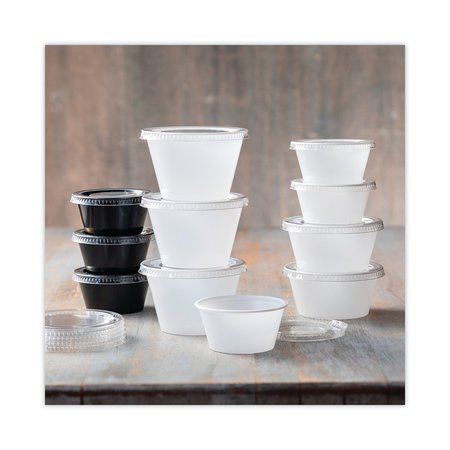 Pactiv Plastic Soufflé/Portion Cups, 2oz, Translucent, PK2400 YS200